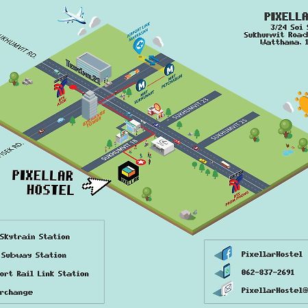 Pixellar Hostel Bangkok Eksteriør bilde